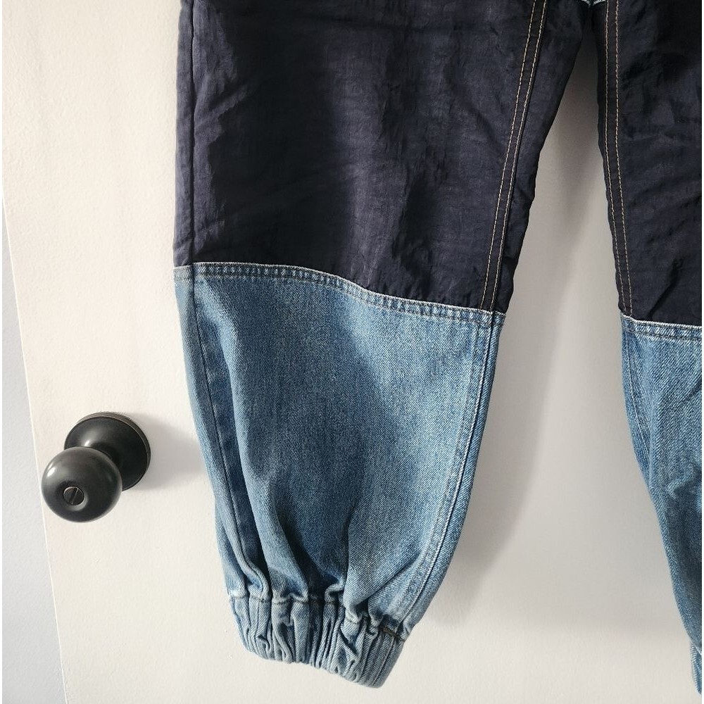 Forever 21 Spliced Baggy Jogger Jean Size Medium - Picture 2 of 7
